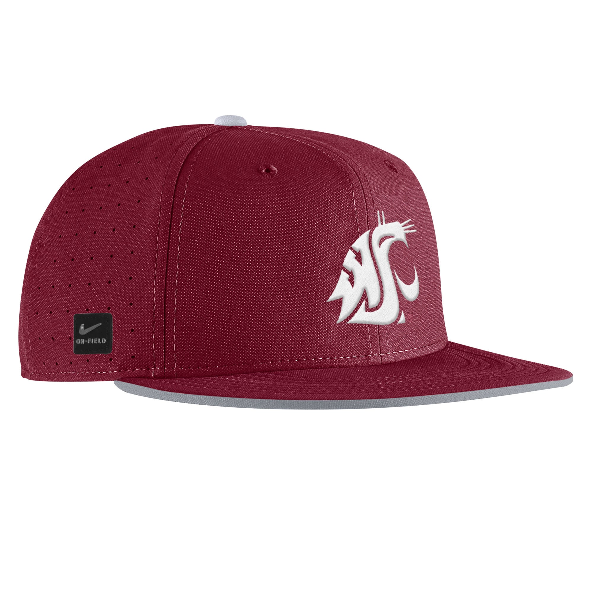 Men's Nike Crimson Washington State Cougars 2025 On-Field True Dri-FIT Fitted Hat